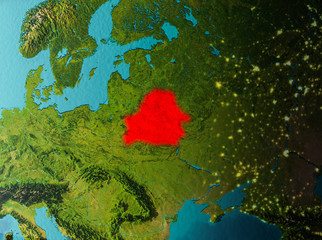 Orbit view of Belarus