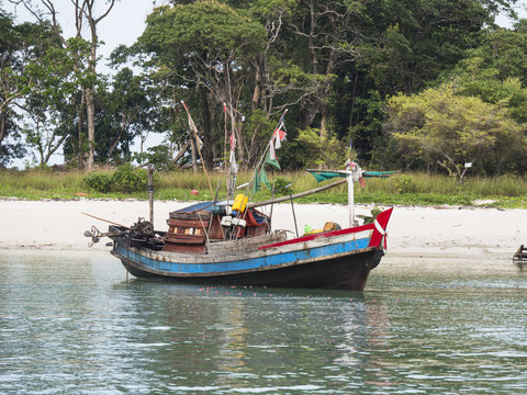 Fishing boat in Southern Myanmar