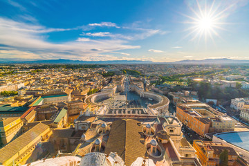Saint Peter's Square in Vatican , Rome