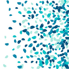 Vector Confetti Background Pattern. Element of design. Colored leaves on a white background