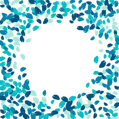 Vector Confetti Background Pattern. Element of design. Colored leaves on a white background