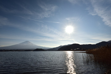 Mount Fuji in winter