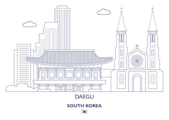 Daegu Linear City Skyline, South Korea