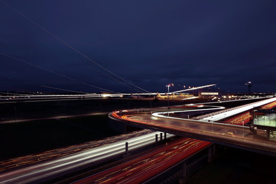 LEJ at night
