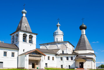 Fototapeta na wymiar Virgin Rozhdestvensky Belozersky Monastery. Ferapontovo, Kirillovsky district, Vologda region, Russia