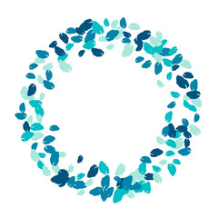 Vector Confetti Background Pattern. Element of design. Colored leaves on a white background