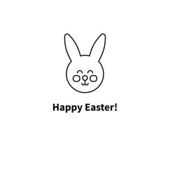 Line icon rabbit