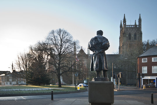 Edward Elgar Statue Worcester Worcestershire Uk