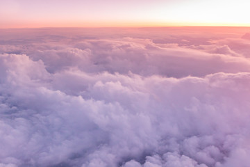 Naklejka premium Bird eye view of upper cloud´s layer.