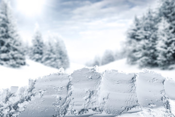 Fototapeta na wymiar winter background of snow and frost 