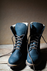 Couple of warm boots with fur