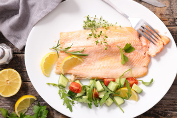 salmon fish fillet