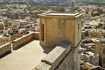 Citadel in Victoria. Gozo island. Malta