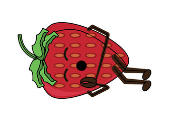 kawaii strawberry icon