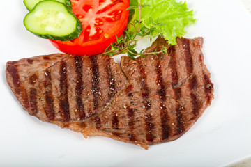 Grilled beef steak