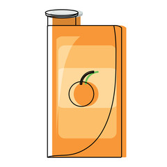 orange juice box icon