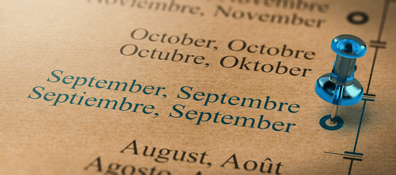 Focus on September, Months of the Year Calendar