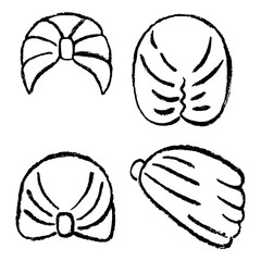 Turban or shower cap template