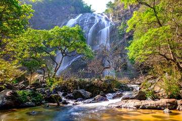 khlong lan waterfall in National park, Kamphaeng Phet Province, Thailand