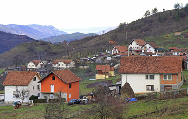 Fototapeta premium the small nice city Visegrad