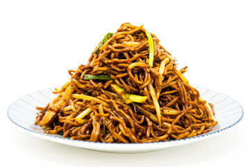 asian food noodles on the table
