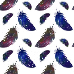 Seamless pattern of cosmic feathers