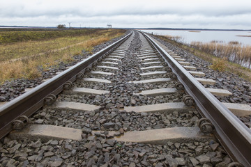 a single railway track