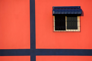 Window on the Orange wall.