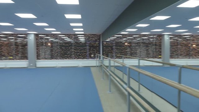 Interior of gymnastic hall