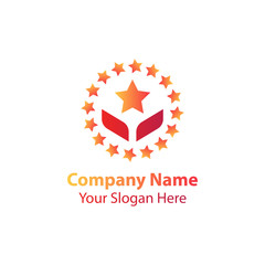 Obraz premium star logo design