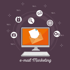 email marketing internet advertising concept