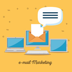 email marketing internet advertising concept