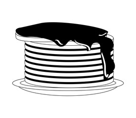 pancakes with syrup icon