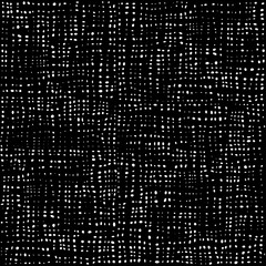  Black and white dots pattern, textile background, cotton seamless texture.  Fabric textile material. Rag Rural backdrop. Vector.