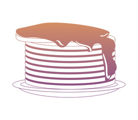 pancakes with syrup icon