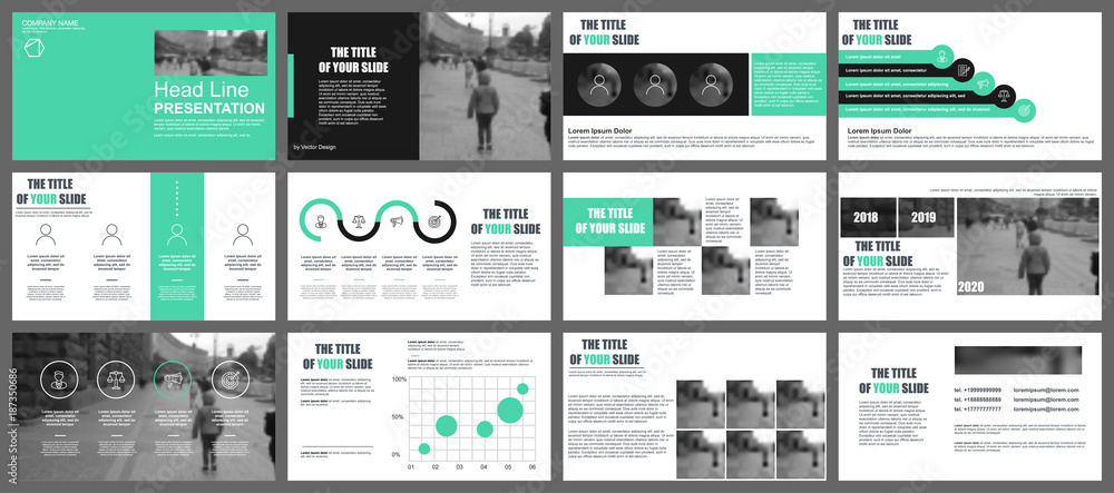 Poster Business presentation slides templates from infographic elements. Can be used for presentation, flyer and leaflet, brochure, corporate report, marketing, advertising, annual report, banner, booklet.