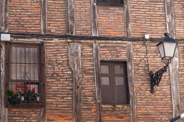 Brick wall in San Sebastian in Spain