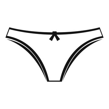 Panties icon, simple style