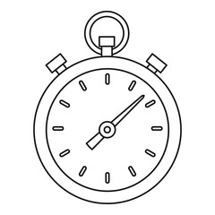 Stopwatch icon, outline style
