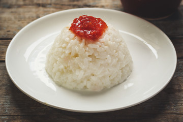 rice with tomato sauce