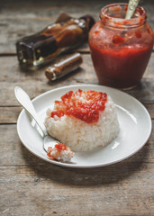 rice with tomato sauce