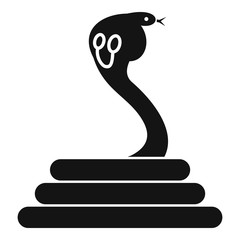 Fototapeta premium Cobra icon, simple style