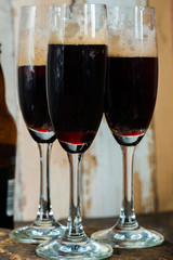 Black Velvet - stout and champagne cocktail