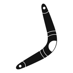 Boomerang icon, simple style - obrazy, fototapety, plakaty