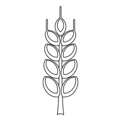 Ripe spike icon, outline style