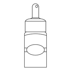 Medical drops icon, outline style