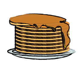 pancakes with syrup icon