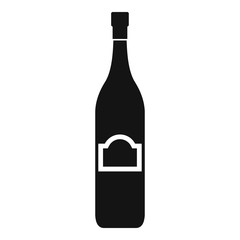 One bottle icon, simple style