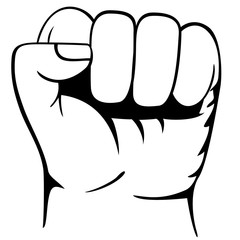 Hand, Faust, Aggression - Vektor Illustration