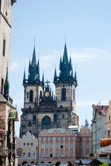 Fototapeta premium The Church of Our Lady before Tyn in Prague, Czech Republic